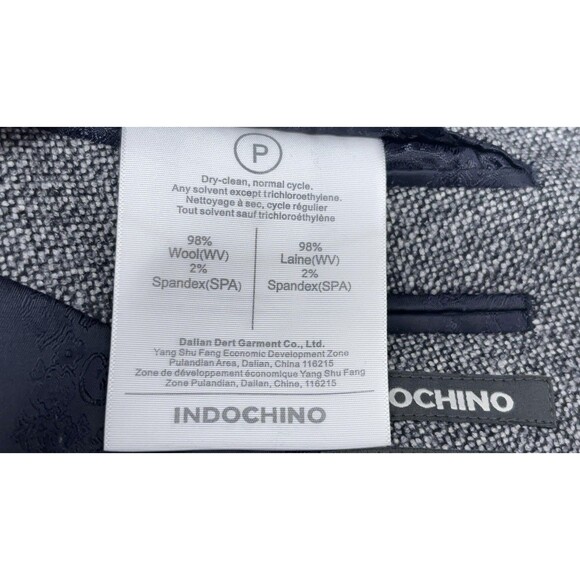 Indochino Gray Wool Blend Blazer Men’s 46R Sport Coat Jacket Surgeon Cuffs - Picture 3 of 16